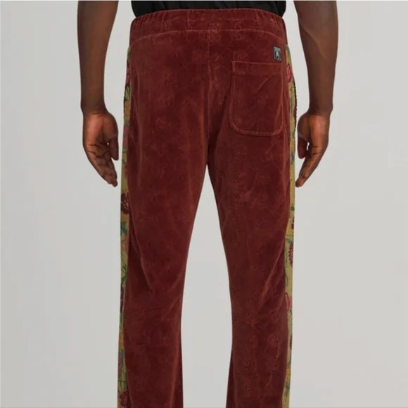 PRPS Deer Valley Monogram Track PANTS sweatpants joggers velour mens Size XL NEW